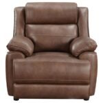 ELLINGTON 3-PIECE UPHOLSTERED PADDED ARM SOFA SET DARK BROWN - Image 12