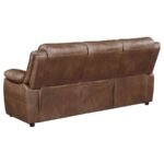 ELLINGTON UPHOLSTERED PADDED ARM SOFA DARK BROWN - Image 6