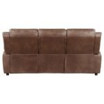 ELLINGTON UPHOLSTERED PADDED ARM SOFA DARK BROWN - Image 7