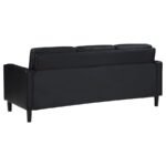 RUTH 3-PIECE UPHOLSTERED TRACK ARM SOFA SET BLACK - Image 5