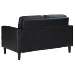 RUTH 3-PIECE UPHOLSTERED TRACK ARM SOFA SET BLACK - Image 9