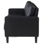 RUTH UPHOLSTERED TRACK ARM SOFA BLACK - Image 5
