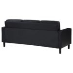 RUTH UPHOLSTERED TRACK ARM SOFA BLACK - Image 7