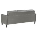 RUTH 3-PIECE UPHOLSTERED TRACK ARM SOFA SET GREY - Image 5