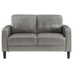 RUTH 3-PIECE UPHOLSTERED TRACK ARM SOFA SET GREY - Image 8