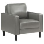 RUTH 3-PIECE UPHOLSTERED TRACK ARM SOFA SET GREY - Image 11