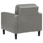 RUTH 3-PIECE UPHOLSTERED TRACK ARM SOFA SET GREY - Image 13