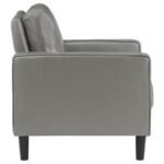 RUTH 3-PIECE UPHOLSTERED TRACK ARM SOFA SET GREY - Image 14