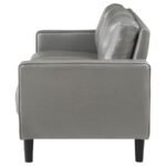 RUTH UPHOLSTERED TRACK ARM SOFA GREY - Image 5