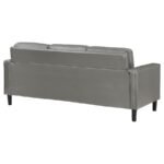 RUTH UPHOLSTERED TRACK ARM SOFA GREY - Image 7