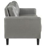 RUTH UPHOLSTERED TRACK ARM SOFA GREY - Image 8