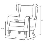 ELMBROOK 3-PIECE UPHOLSTERED ROLLED ARM SOFA SET BROWN - Image 8