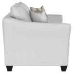 SALIZAR 3-PIECE UPHOLSTERED FLARED ARM SOFA SET SAND - Image 6
