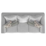 SALIZAR 3-PIECE UPHOLSTERED FLARED ARM SOFA SET SAND - Image 7