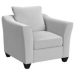 SALIZAR UPHOLSTERED FLARED ARM ACCENT CHAIR SAND