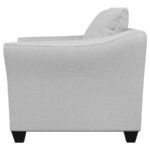 SALIZAR UPHOLSTERED FLARED ARM ACCENT CHAIR SAND - Image 5