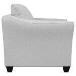 SALIZAR UPHOLSTERED FLARED ARM ACCENT CHAIR SAND - Image 9