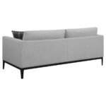 APPERSON 3-PIECE UPHOLSTERED TRACK ARM SOFA SET LIGHT GREY - Image 5
