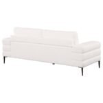 JESSEL CHENILLE UPHOLSTERED TRACK ARM SOFA IVORY - Image 7