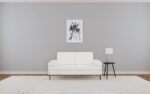 JESSEL CHENILLE UPHOLSTERED TRACK ARM LOVESEAT IVORY - Image 2