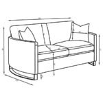 CORLISS 3-PIECE UPHOLSTERED ARCHED ARM SOFA SET BEIGE - Image 14