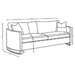 CORLISS 3-PIECE VELVET UPHOLSTERED SOFA SET CAMEL - Image 12
