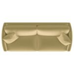 CORLISS UPHOLSTERED CURVED TRACK ARM SOFA CAMEL - Image 9