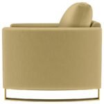 CORLISS UPHOLSTERED CURVED TRACK ARM CHAIR CAMEL - Image 5