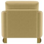 CORLISS UPHOLSTERED CURVED TRACK ARM CHAIR CAMEL - Image 7