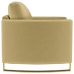 CORLISS UPHOLSTERED CURVED TRACK ARM CHAIR CAMEL - Image 9