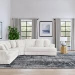 EMBERSON 3-PIECE UPHOLSTERED MODULAR SECTIONAL SOFA IVORY