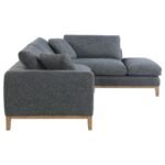 PERSIA UPHOLSTERED TRACK ARM SECTIONAL SOFA GREY - Image 5