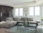 ARDEN UPHOLSTERED SECTIONAL SOFA WITH ADJUSTABLE BACK TAUPE - Image 3