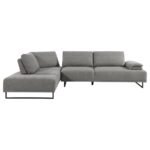 ARDEN UPHOLSTERED SECTIONAL SOFA WITH ADJUSTABLE BACK TAUPE