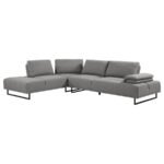 ARDEN UPHOLSTERED SECTIONAL SOFA WITH ADJUSTABLE BACK TAUPE - Image 4
