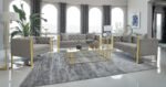 EASTBROOK VELVET UPHOLSTERED TUFTED SOFA GREY - Image 14