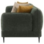 JADE CHENILLE UPHOLSTERED MODERN TRACK ARM SOFA GREEN - Image 5