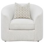 RAINN 3-PIECE BOUCLE UPHOLSTERED SLOPED ARM SOFA SET LATTE - Image 10