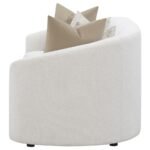 RAINN BOUCLE UPHOLSTERED SLOPED ARM SOFA LATTE - Image 5