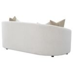 RAINN BOUCLE UPHOLSTERED SLOPED ARM SOFA LATTE - Image 7