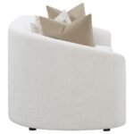 RAINN BOUCLE UPHOLSTERED SLOPED ARM SOFA LATTE - Image 8