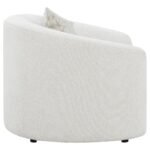 RAINN BOUCLE UPHOLSTERED SLOPED ARM ACCENT CHAIR LATTE - Image 8