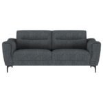 NOLAN UPHOLSTERED SLOPED TRACK ARM SOFA CHARCOAL - Image 3