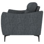 NOLAN UPHOLSTERED SLOPED TRACK ARM SOFA CHARCOAL - Image 5