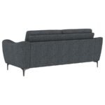 NOLAN UPHOLSTERED SLOPED TRACK ARM SOFA CHARCOAL - Image 6