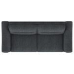 NOLAN UPHOLSTERED SLOPED TRACK ARM SOFA CHARCOAL - Image 9