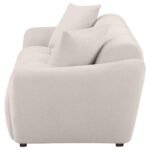 DESTINO CHENILLE UPHOLSTERED SPLAYED ARM SOFA GREIGE - Image 5