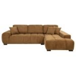 OCTAVIA UPHOLSTERED SECTIONAL CHAISE SOFA AMBER - Image 3