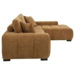 OCTAVIA UPHOLSTERED SECTIONAL CHAISE SOFA AMBER - Image 6