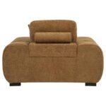 OCTAVIA UPHOLSTERED TRACK ARM ACCENT CHAIR AMBER - Image 5